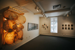 Gallery installation of 31st Annual Contemporary Finnish American Artist Series Exhibition: