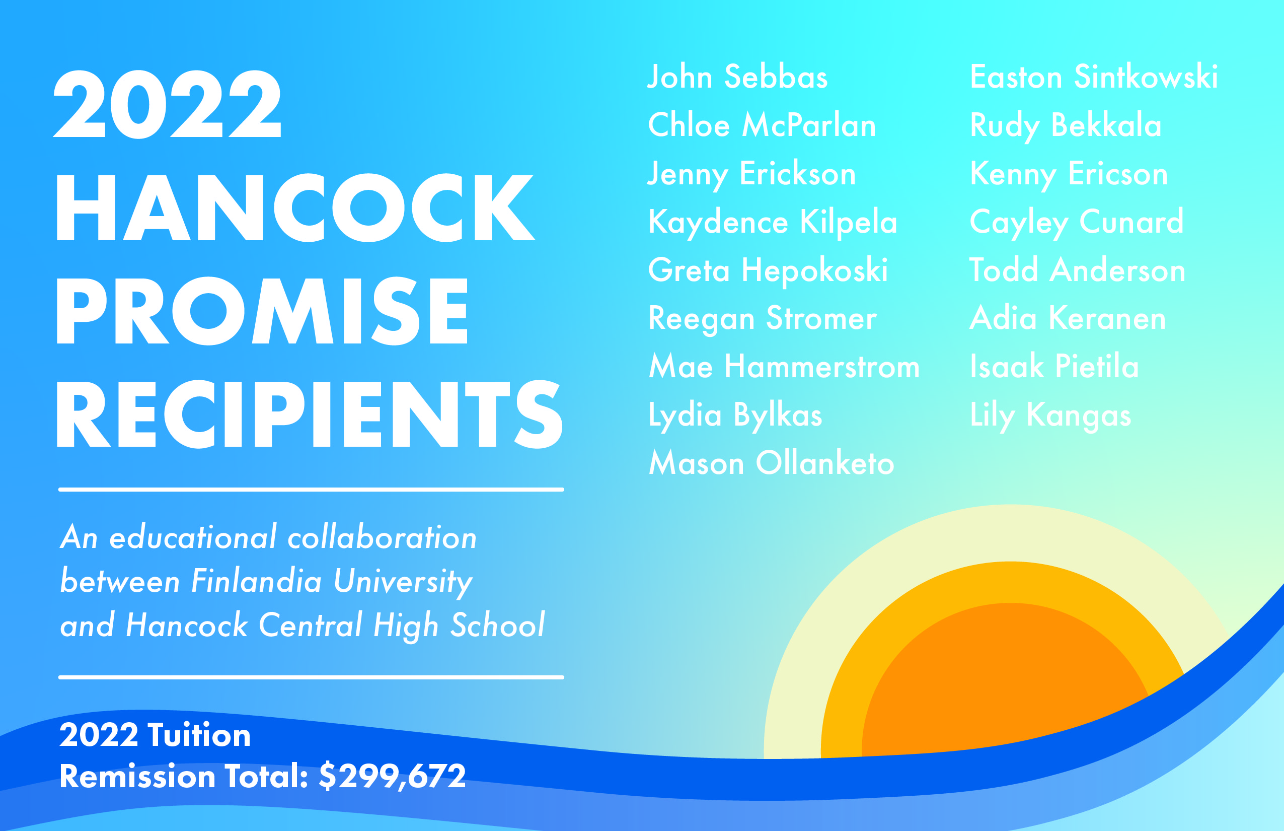 2022 Hancock Promise recipients