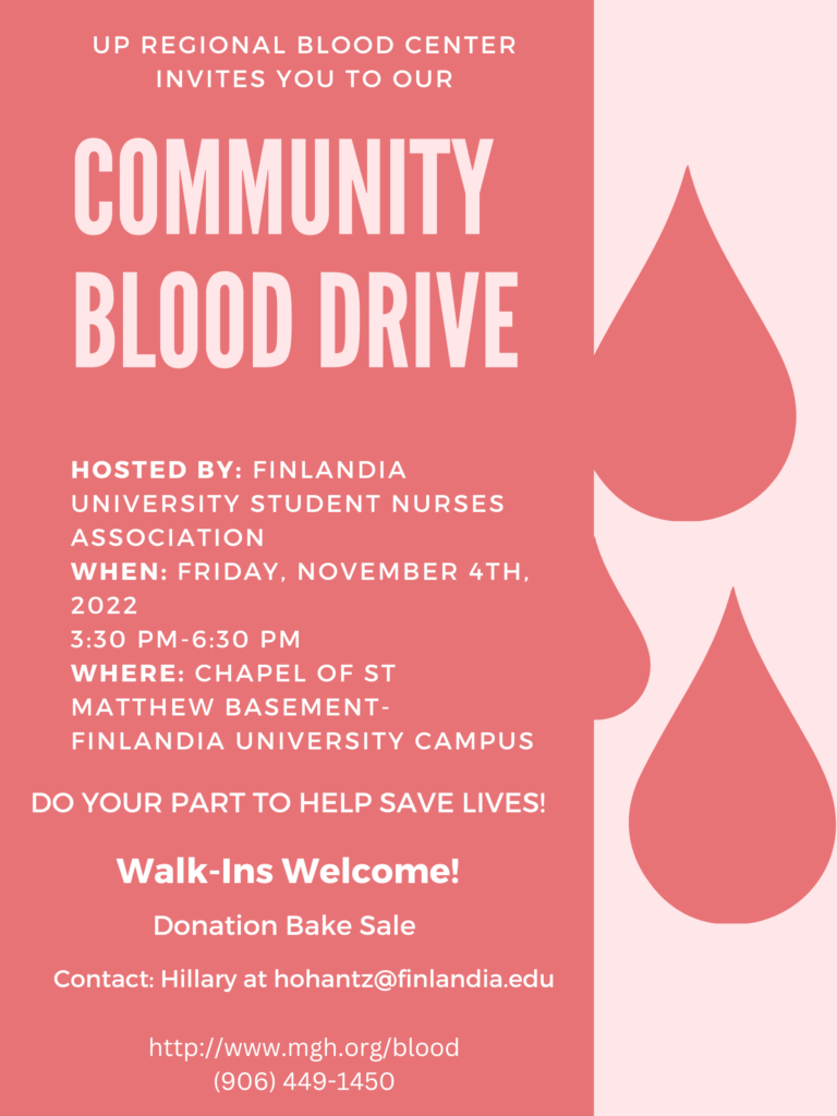 Community Blood Drive Graphic
