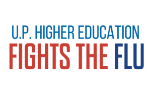 U.P. Higher Education Fights the Flu Logo