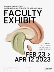 2023 Faculty Art Exhibition Poster