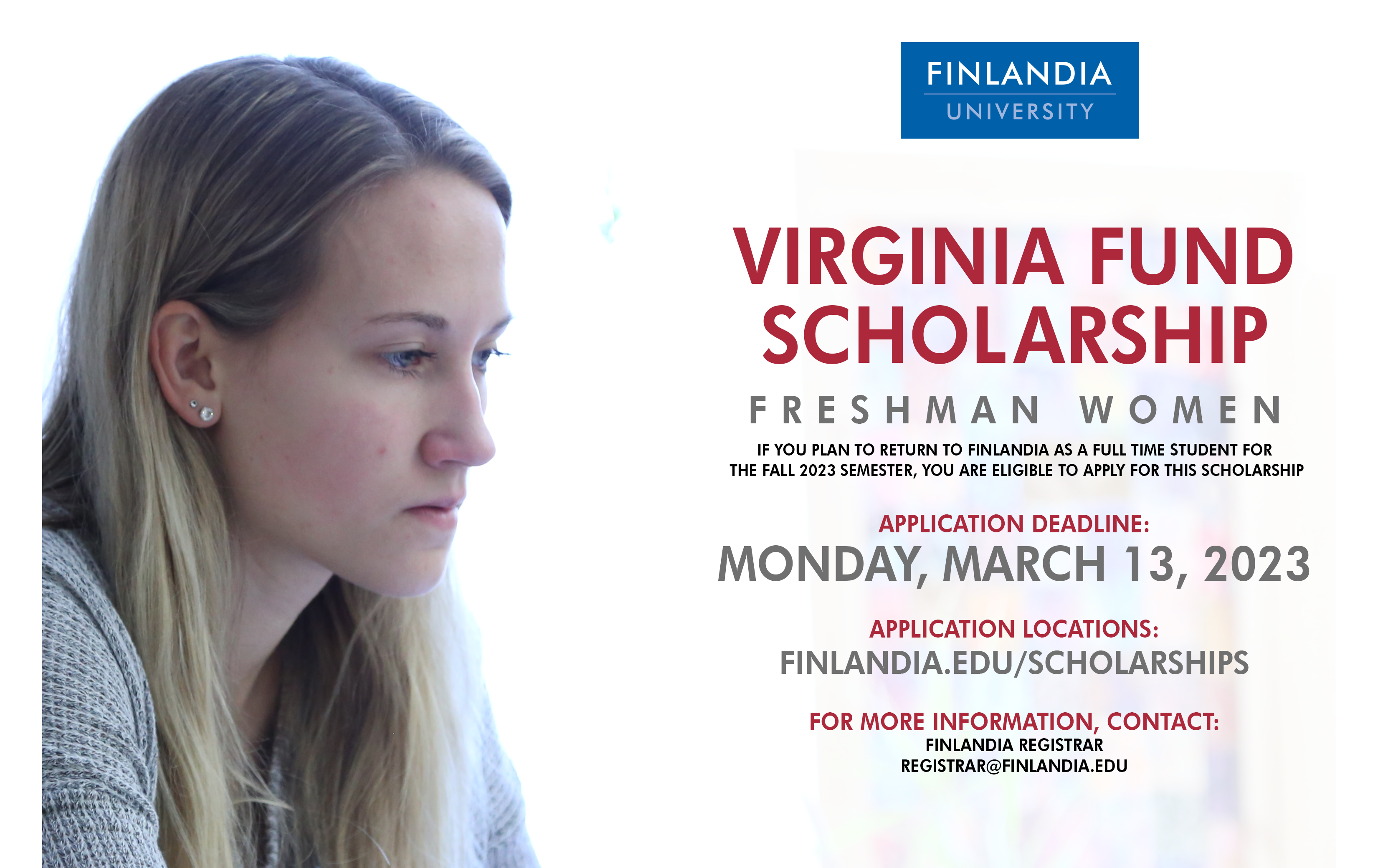 Virginia Fund Scholarship Flyer 2023